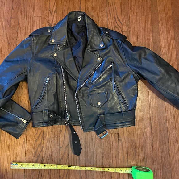 Vintage Leather biker moto jacket FABULOUS - Picture 3 of 13